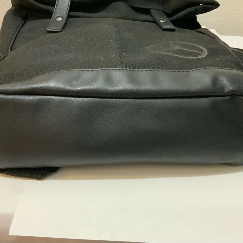 Mercedes Benz Unisex Black canvas Laptop Backpack